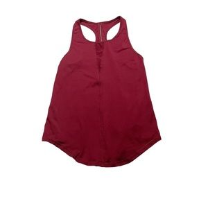 Zyia Active Berry Red Racerback Athleisure Lounge Athletic Tank Top Size Small